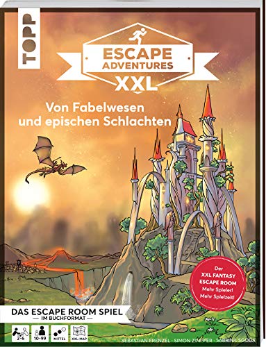 Escape Adventures XXL - Von Fabelwesen und epischen Schlachten: Das ultimative Escape-Room-Erlebnis jetzt in XXL! Mit Mystery-Map, Charakterkarten und Decoder für 1-6 Spieler. 120 Minuten Spielzeit. Ungekürzte Ausgabe