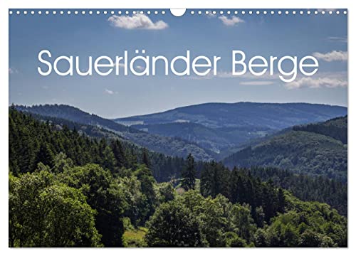 Sauerländer Berge (Wandkalender 2024 DIN A3 quer), CALVENDO Monatskalender