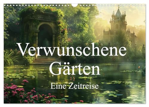 Verwunschene Gärten - Eine Zeitreise (Wandkalender 2025 DIN A3 quer), CALVENDO Monatskalender