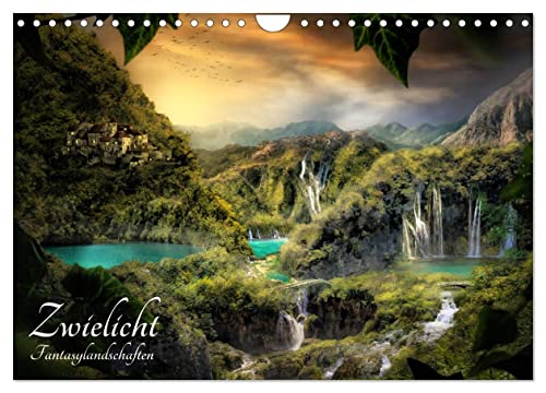 Zwielicht - Fantasylandschaften (Wandkalender 2025 DIN A4 quer), CALVENDO Monatskalender von CALVENDO