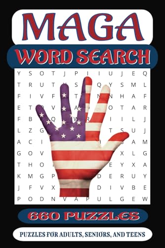 MAGA Crossword Puzzle Book: Word serches with easy to read print about the United States, MAGA, Patriotic words, and more / 6X9 inches / 110 pages / ... Gift for vacations, holidays, and free times. MAGA Crossword Puzzle Book: Word serches with easy to read print about the United States, MAGA, Patriotic words, and more / 6X9 inches / 110 pages / ... Gift for vacations, holidays, and free times. von Independently published