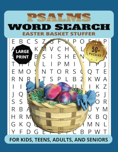 Psalms Word Search: Bible Puzzle Book for Easter, Holy Scriptures & Christian Faith: A Fun & Inspiring Bible Word Search Book Featuring Psalms, ... Perfect for Adults, Seniors, Teens, and Kids Psalms Word Search: Bible Puzzle Book for Easter, Holy Scriptures & Christian Faith: A Fun & Inspiring Bible Word Search Book Featuring Psalms, ... Perfect for Adults, Seniors, Teens, and Kids von Independently published
