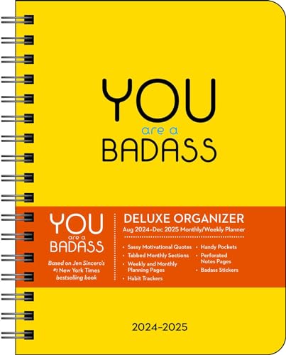 You Are a Badass Deluxe Organizer 17-Month 2024-2025 Weekly/Monthly Planner Cale von Andrews McMeel Publishing