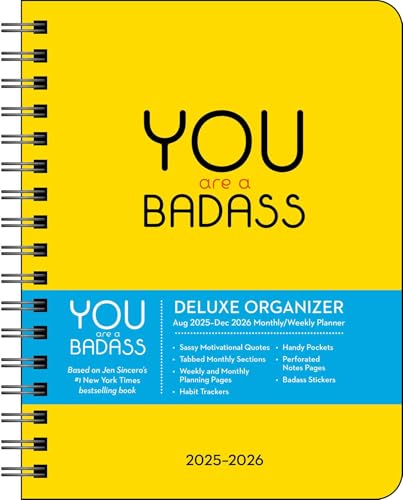You Are a Badass Deluxe Organizer 17-Month 2025-2026 Weekly/Monthly Planner von Andrews McMeel Publishing