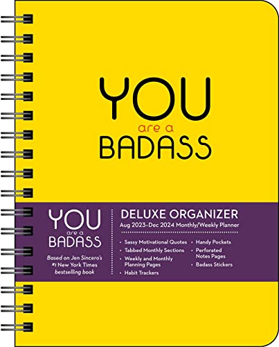 You Are a Badass Deluxe Organizer 17-Month 2023-2024 Monthly/Weekly Planner Cale You Are a Badass Deluxe Organizer 17-Month 2023-2024 Monthly/Weekly Planner Cale