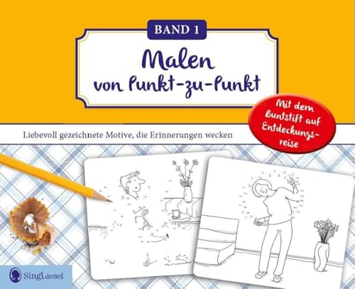 Demenz Beschäftigung – Malen von Punkt zu Punkt. Beliebte Motive aus dem Alltag. Der Malblock für Senioren. Aktives Gedächtnistraining bei Demenz. Demenz Beschäftigung – Malen von Punkt zu Punkt. Beliebte Motive aus dem Alltag. Der Malblock für Senioren. Aktives Gedächtnistraining bei Demenz.