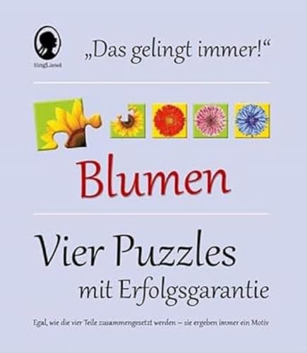 SingLiesel-Puzzle Blumen. Das Demenz-Puzzle, das Immer gelingt