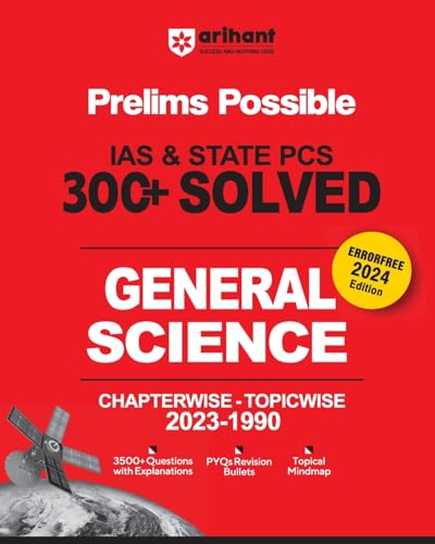 Arihant Prelims Possible IAS and State PCS Examinations 300+ Solved Chapterwise Topicwise (1990-2023) General Science | 3500+ Questions With ... | Topical Mindmap | Errorfree 2024 Edition von Arihant Publication India Limited