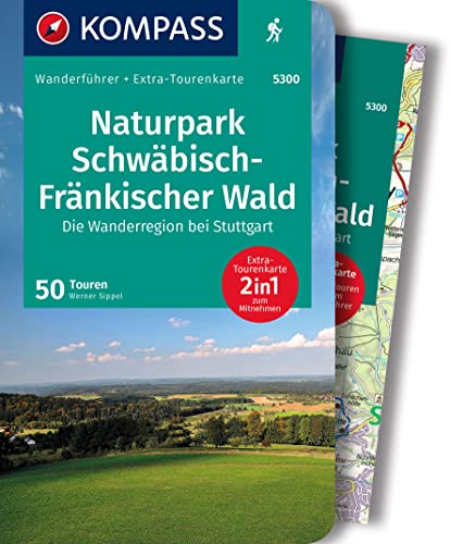 KOMPASS Wanderführer Naturpark Schwäbisch-Fränkischer Wald, Die Wanderregion bei Stuttgart, 50 Touren mit Extra-Tourenkarte: GPS-Daten zum Download