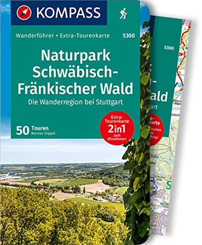 KOMPASS Wanderführer Naturpark Schwäbisch-Fränkischer Wald, Die Wanderregion bei Stuttgart, 50 Touren: mit Extra-Tourenkarte, GPX-Daten zum Download