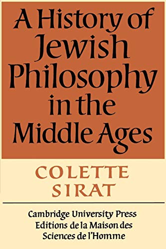 A History of Jewish Philosophy in the Middle Ages von Cambridge University Press