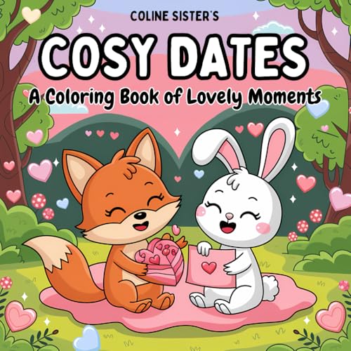 Cosy Dates: Coloring Book for Kids, Teens and Adults, Featuring Sweet and Adorable Animal Couples, Lovely Scenes of Love and Friendship, Perfect for Relaxation and Creativity Cosy Dates: Coloring Book for Kids, Teens and Adults, Featuring Sweet and Adorable Animal Couples, Lovely Scenes of Love and Friendship, Perfect for Relaxation and Creativity von Independently published