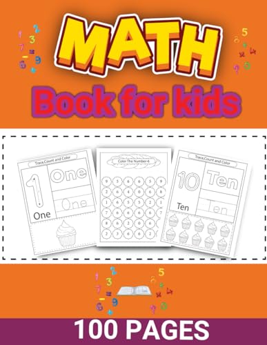 Math Activity Book for Kids Ages 4–8 Fun Number Puzzles: Counting Games & Problem Solving 100Pages Early Math Practice 8.5" x 11" Workbook von Independently published