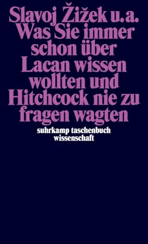 Was Sie immer schon über Lacan wissen wollten und Hitchcock nie zu fragen wagten (suhrkamp taschenbuch wissenschaft)