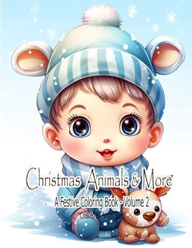 Christmas Animals and More - A Festive Coloring Book: Volume 2 von Independently published