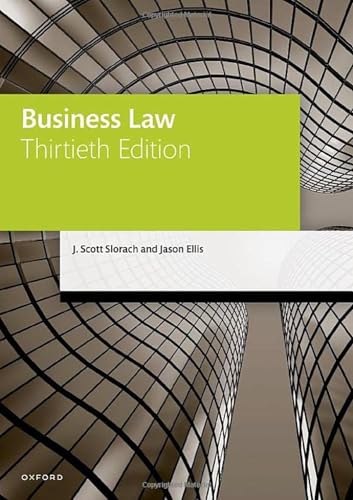 Business Law (The Legal Practice Course Manuals)