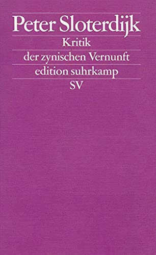 Kritik der zynischen Vernunft von Suhrkamp Verlag AG