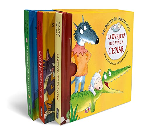 Mi pequeña biblioteca (La ovejita que vino a cenar. Libro juguete): (pack con: La ovejita que vino a cenar | Los lobos que vinieron a cenar | El cocodrilo que vino a cenar) (Pequeñas manitas) von BEASCOA, EDICIONES