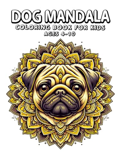 Dog Mandala Illustration 8.5" x 11", Children's Coloring Books, Great for Boys and Girls, perfect for bonding and creating memories von Independently published
