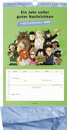 Familienplaner 2026: Ein Jahr voller guter Nachrichten: Der perfekte "Family Organizer" mit 5 Spalten und Zetteltasche Familienplaner 2026: Ein Jahr voller guter Nachrichten: Der perfekte "Family Organizer" mit 5 Spalten und Zetteltasche von Pattloch Geschenkbuch