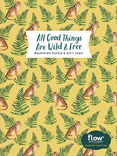 All Good Things Are Wild and Free Wrapping Paper and Gift Tags (Flow)