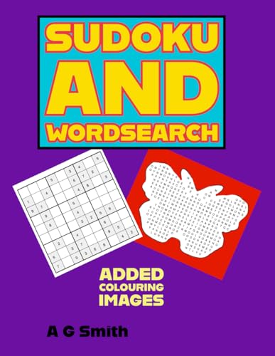 Sudoku and wordsearch: Added colouring images von Independently published