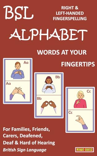 BSL ALPHABET - Words at Your Fingertips: British Sign Language Right & Left-Handed Fingerspelling (LET'S SIGN) von Co-Sign Communications (inc DeafBooks)
