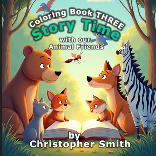 Story Time with Our Animal Friends: Coloring Adventures - Book 3: A Fun and Educational Animal Alphabet Coloring Book for Children of all ages. von Independently published