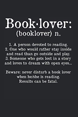 Booklover Noun Book Lover Definition Reading Books Gift: 6x9 Notebook von Independently published