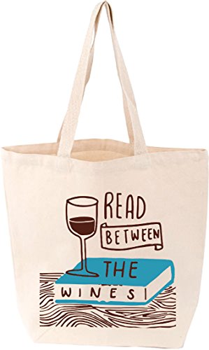 READ BETWEEN THE WINES TOTE: LoveLit Tote Bag (LoveLit Button Assortment)