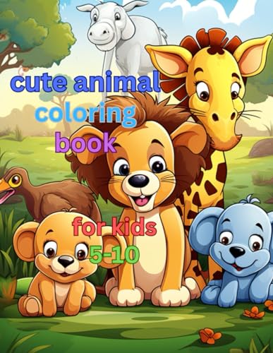 cute animal coloring book von Independently published