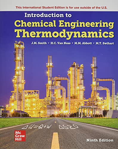 Introduction to Chemical Engineering Thermodynamics ISE (Ingegneria) von McGraw-Hill Education
