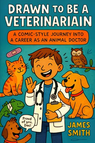 Drawn to Be a Veterinarian: A Comic-Style Journey Into a Career As an Animal Doctor (Doodle Careers) von Independently published