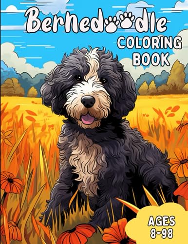 Bernedoodle Coloring Book: Awesome Bernedoodle Coloring Book for Anyone von Independently published