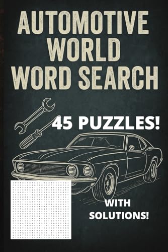Automotive World Word Search: Automotive Parts, Tools, Etc. Word Search von Independently published