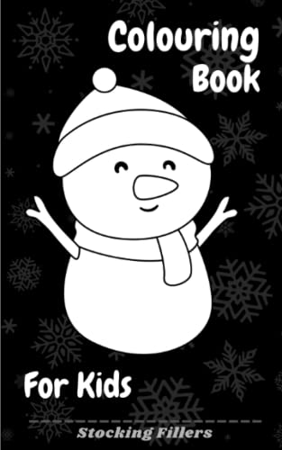 Stocking Fillers: Colouring Book for Kids: 1-3 2-4 3-5 Years, Black Background (Stocking Fillers for Kids, Band 1) von Independently published