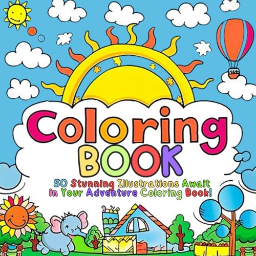 Affirmation Coloring Book for Kids: 50 cute images - animals , cars and other - for girls and boys von Independently published