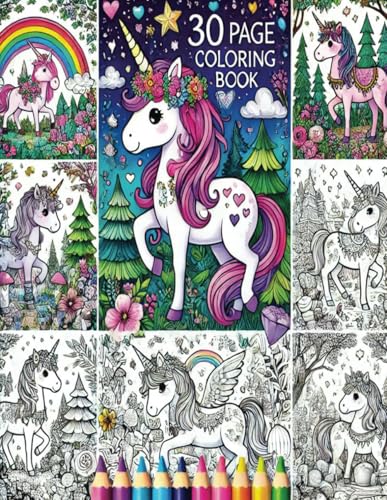 Unicorn Coloring Book for Kids: Magical Adventures with Sparkles, Rainbows, and Fun Unicorn Coloring Book for Kids: Magical Adventures with Sparkles, Rainbows, and Fun von Independently published
