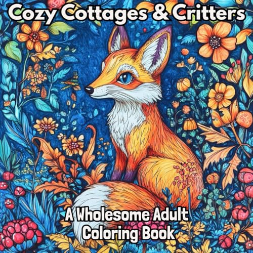 Cozy Cottages & Critters: A Relaxing Adult Coloring Book of Forest Animals, Rustic Cabins & Cozy Cottage Life von Independently published