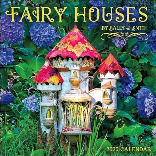 Fairy Houses 2025 Wall Calendar