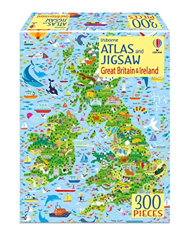 Atlas & Jigsaw Great Britain & Ireland (Usborne Book and Jigsaw) von Usborne GB