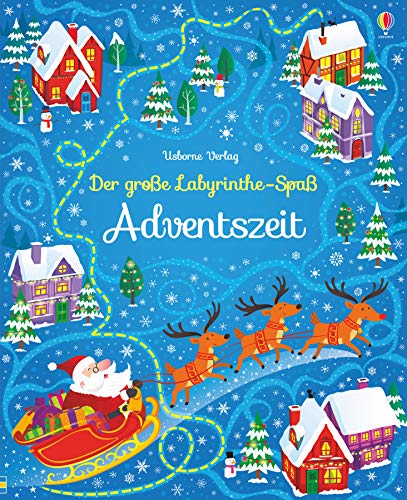 Der große Labyrinthe-Spaß: Adventszeit (Usborne Labyrinthe-Bücher)