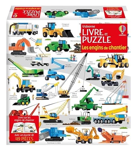 Les engins de chantier - Coffret livre et puzzle: Livre sur les engins de chantier avec un puzzle de 49 pièces Les engins de chantier - Coffret livre et puzzle: Livre sur les engins de chantier avec un puzzle de 49 pièces von USBORNE