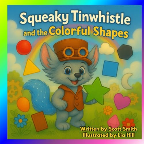 Squeaky Tinwhistle and the Colorful Shapes (read, color and learn): A Story About Friendship, Bravery, and Being Kind von Independently published