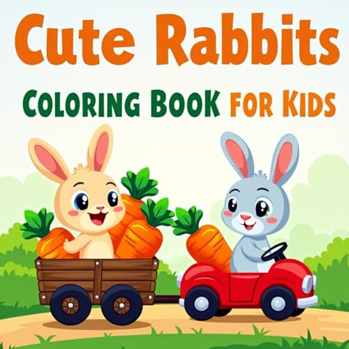Cute Kawaii Rabbits Coloring Book for Kids: Fun & Easy Bunny Coloring Pages of Adorable Rabbit Poses for Children Ages 3-8 | The Perfect Gift for Boys ... Who Love Bunnies (Rabbit Series for Kids) von Independently published