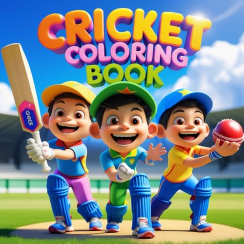 The Ultimate Cricket Coloring Book: A Fun and Calming Experience for All Ages: Bold, Easy-to-Color Cricket Scenes for Kids and Adults to Relieve Stress and Enjoy Creativity The Ultimate Cricket Coloring Book: A Fun and Calming Experience for All Ages: Bold, Easy-to-Color Cricket Scenes for Kids and Adults to Relieve Stress and Enjoy Creativity von Independently published