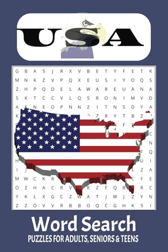 USA Word Search Puzzle Book: Travel the USA Through Exciting Word Hunts! | 110 pages, 6x9 inches | 50+ Puzzles...Great for students, travellers, or word search fans of any age USA Word Search Puzzle Book: Travel the USA Through Exciting Word Hunts! | 110 pages, 6x9 inches | 50+ Puzzles...Great for students, travellers, or word search fans of any age von Independently published