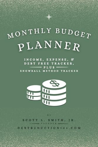 Monthly Budget Planner: Income, Expense, & Debt Free Tracker, Plus Snowball Method Tracker von Holy Water Books