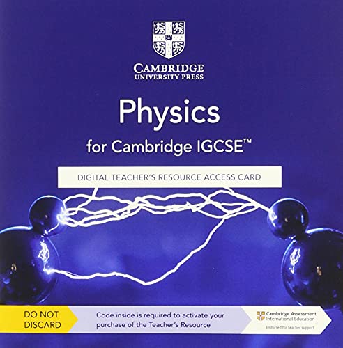 Cambridge IGCSE™ Physics Digital Teacher's Resource Access Card (Cambridge International IGCSE) von Cambridge University Press