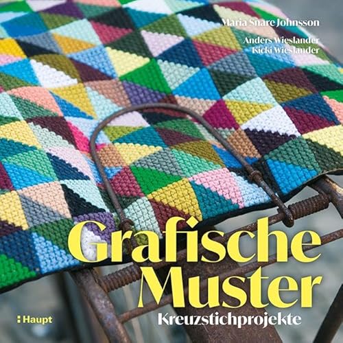 Grafische Muster: Kreuzstichprojekte mit klaren Linien und starken Farben